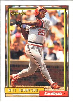 #323 Milt Thompson - St. Louis Cardinals - 1992 O-Pee-Chee Baseball