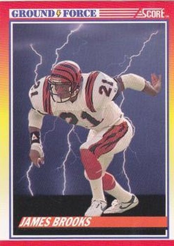 #323 James Brooks - Cincinnati Bengals - 1990 Score Football
