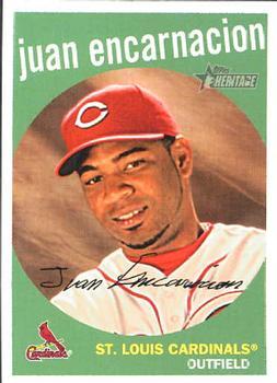 #323 Juan Encarnacion - St. Louis Cardinals - 2008 Topps Heritage Baseball