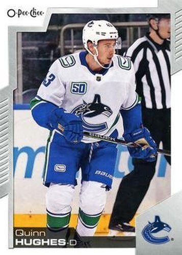#323 Quinn Hughes - Vancouver Canucks - 2020-21 O-Pee-Chee Hockey