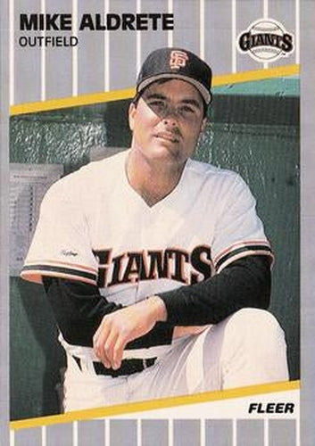 #323 Mike Aldrete - San Francisco Giants - 1989 Fleer Baseball