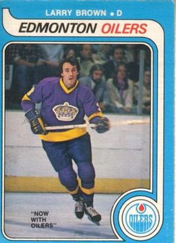 #323 Larry Brown - Edmonton Oilers - 1979-80 O-Pee-Chee Hockey