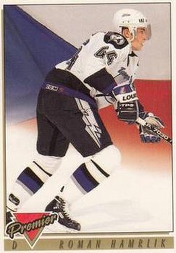 #323 Roman Hamrlik - Tampa Bay Lightning - 1993-94 Topps Premier Hockey