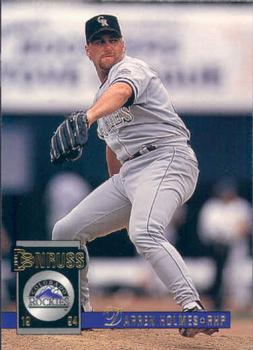 #222 Darren Holmes - Colorado Rockies - 1994 Donruss Baseball