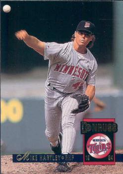 #225 Mike Hartley - Minnesota Twins - 1994 Donruss Baseball
