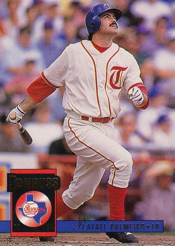 #26 Rafael Palmeiro - Texas Rangers - 1994 Donruss Baseball