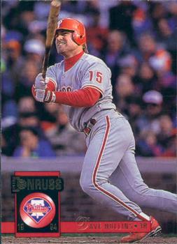 #29 Dave Hollins - Philadelphia Phillies - 1994 Donruss Baseball