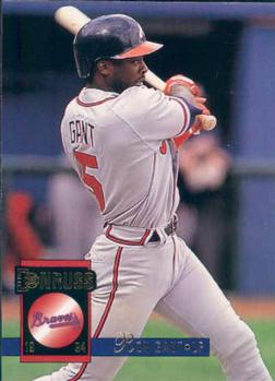 #34 Ron Gant - Atlanta Braves - 1994 Donruss Baseball