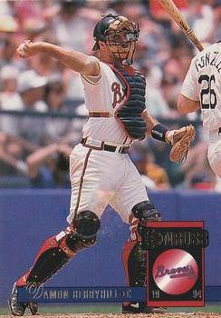 #58 Damon Berryhill - Atlanta Braves - 1994 Donruss Baseball