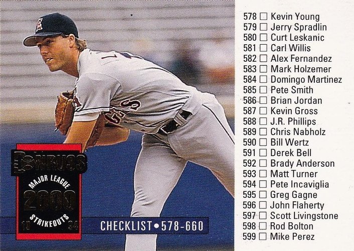 #660 Mark Langston - California Angels - 1994 Donruss Baseball