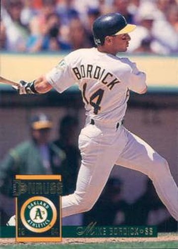 #81 Mike Bordick - Oakland Athletics - 1994 Donruss Baseball