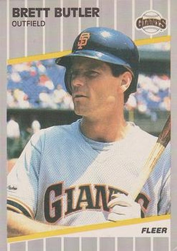 #324 Brett Butler - San Francisco Giants - 1989 Fleer Baseball