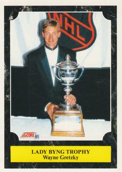 #324 Wayne Gretzky Lady Byng Trophy - Los Angeles Kings - 1991-92 Score Canadian Bilingual Hockey