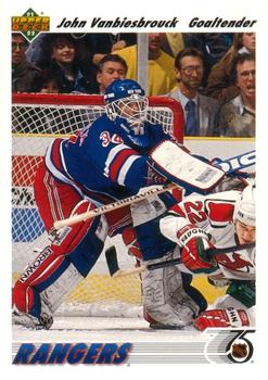 #324 John Vanbiesbrouck - New York Rangers - 1991-92 Upper Deck Hockey