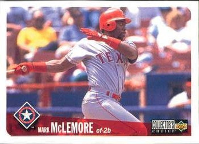 #324 Mark McLemore - Texas Rangers - 1996 Collector's Choice Baseball