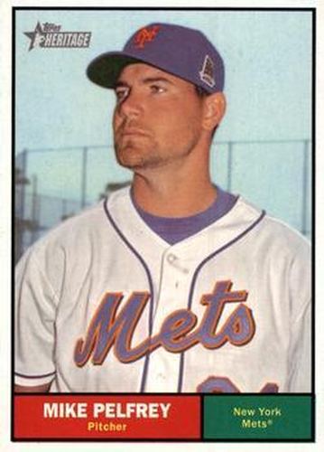 #324 Mike Pelfrey - New York Mets - 2010 Topps Heritage Baseball