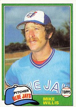 #324 Mike Willis - Toronto Blue Jays - 1981 Topps Baseball