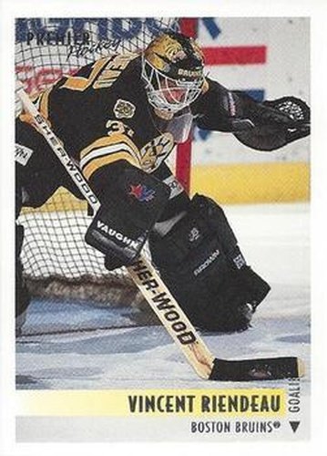 #324 Vincent Riendeau - Boston Bruins - 1994-95 Topps Premier Hockey