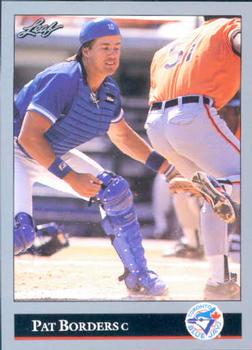 #324 Pat Borders - Toronto Blue Jays - 1992 Leaf Baseball