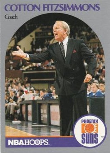 #325 Cotton Fitzsimmons - Phoenix Suns - 1990-91 Hoops Basketball