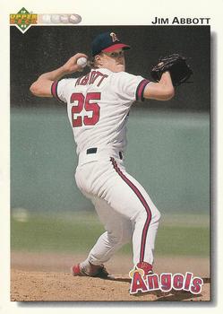 #325 Jim Abbott - California Angels - 1992 Upper Deck Baseball