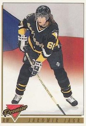 #325 Jaromir Jagr - Pittsburgh Penguins - 1993-94 Topps Premier Hockey