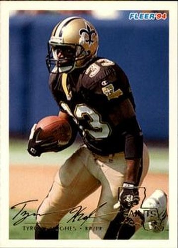 #325 Tyrone Hughes - New Orleans Saints - 1994 Fleer Football