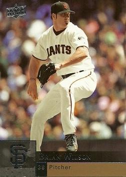#325 Brian Wilson - San Francisco Giants - 2009 Upper Deck Baseball