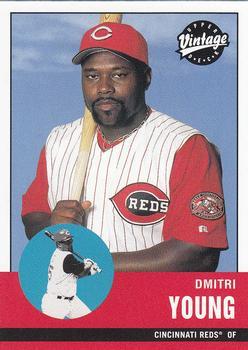 #325 Dmitri Young - Cincinnati Reds - 2001 Upper Deck Vintage Baseball