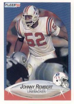 #325 Johnny Rembert - New England Patriots - 1990 Fleer Football