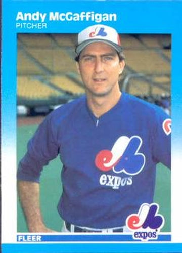 #326 Andy McGaffigan - Montreal Expos - 1987 Fleer Baseball