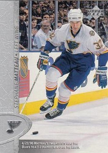 #326 Stephane Matteau - St. Louis Blues - 1996-97 Upper Deck Hockey