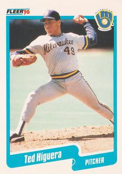 #326 Ted Higuera - Milwaukee Brewers - 1990 Fleer USA Baseball