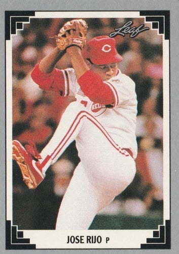 #326 Jose Rijo - Cincinnati Reds - 1991 Leaf Baseball