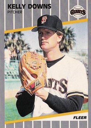 #326 Kelly Downs - San Francisco Giants - 1989 Fleer Baseball