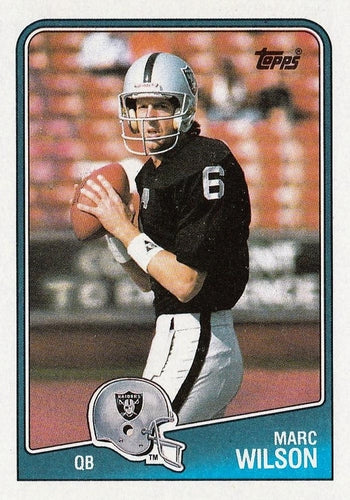 #326 Marc Wilson - Los Angeles Raiders - 1988 Topps Football