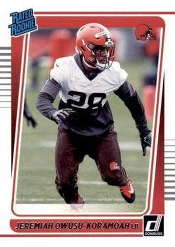 #326 Jeremiah Owusu-Koramoah - Cleveland Browns - 2021 Donruss Football