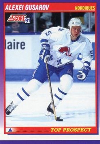 #326 Alexei Gusarov - Quebec Nordiques - 1991-92 Score American Hockey