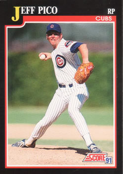 #326 Jeff Pico - Chicago Cubs - 1991 Score Baseball