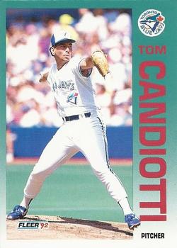 #326 Tom Candiotti - Toronto Blue Jays - 1992 Fleer Baseball
