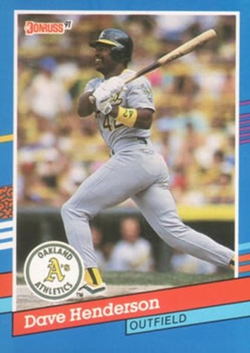 #326 Dave Henderson - Oakland Athletics - 1991 Donruss Baseball