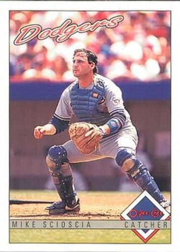 #326 Mike Scioscia - Los Angeles Dodgers - 1993 O-Pee-Chee Baseball