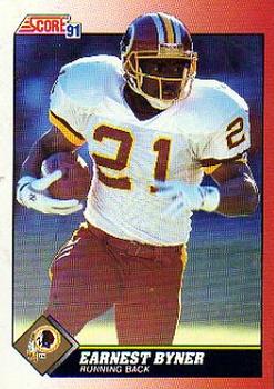 #125 Earnest Byner - Washington Redskins - 1991 Score Football