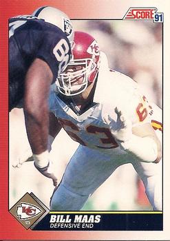 #126 Bill Maas - Kansas City Chiefs - 1991 Score Football