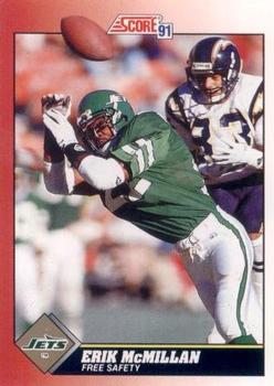 #150 Erik McMillan - New York Jets - 1991 Score Football