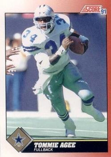 #177 Tommie Agee - Dallas Cowboys - 1991 Score Football