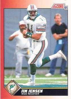 #210 Jim Jensen - Miami Dolphins - 1991 Score Football
