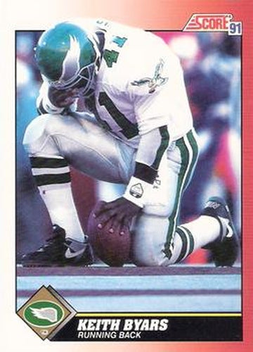 #220 Keith Byars - Philadelphia Eagles - 1991 Score Football