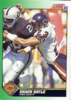 #223 Shaun Gayle - Chicago Bears - 1991 Score Football