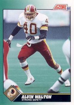 #240 Alvin Walton - Washington Redskins - 1991 Score Football